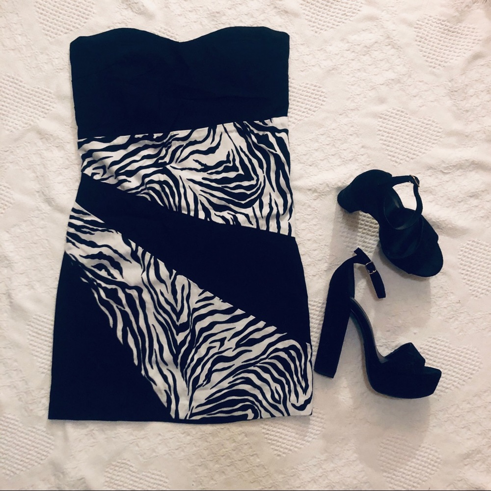 Zebra Print Cocktail Dress
